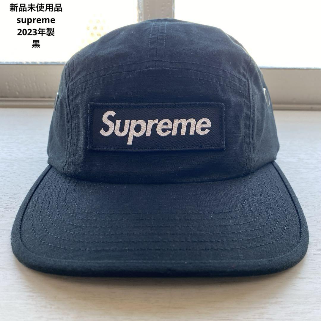 ☆新品☆ supreme スクエアロゴキャップ　黒SUP