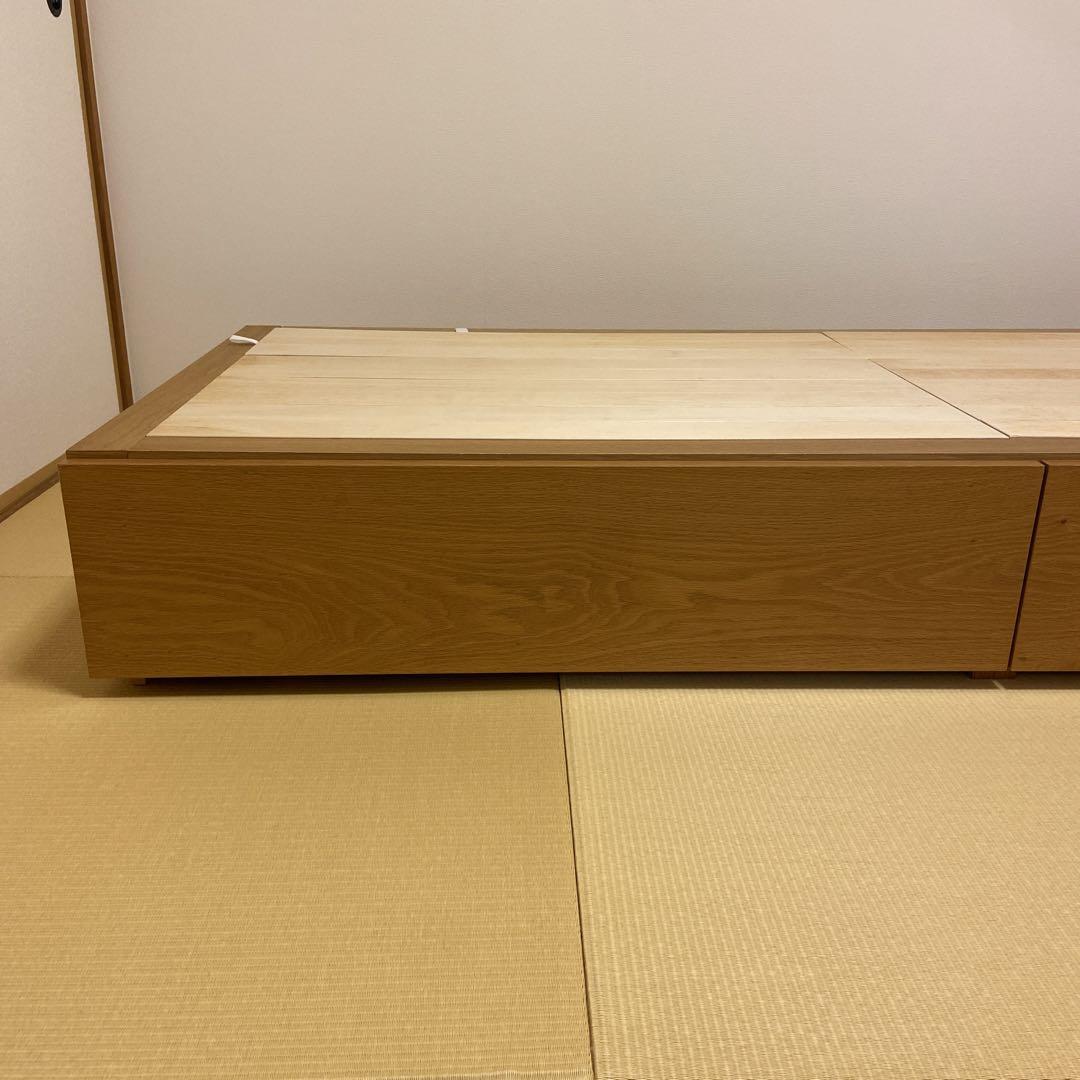 無印　ベッド　収納付き　スモールサイズ