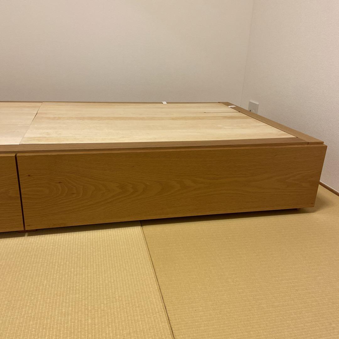 無印　ベッド　収納付き　スモールサイズ