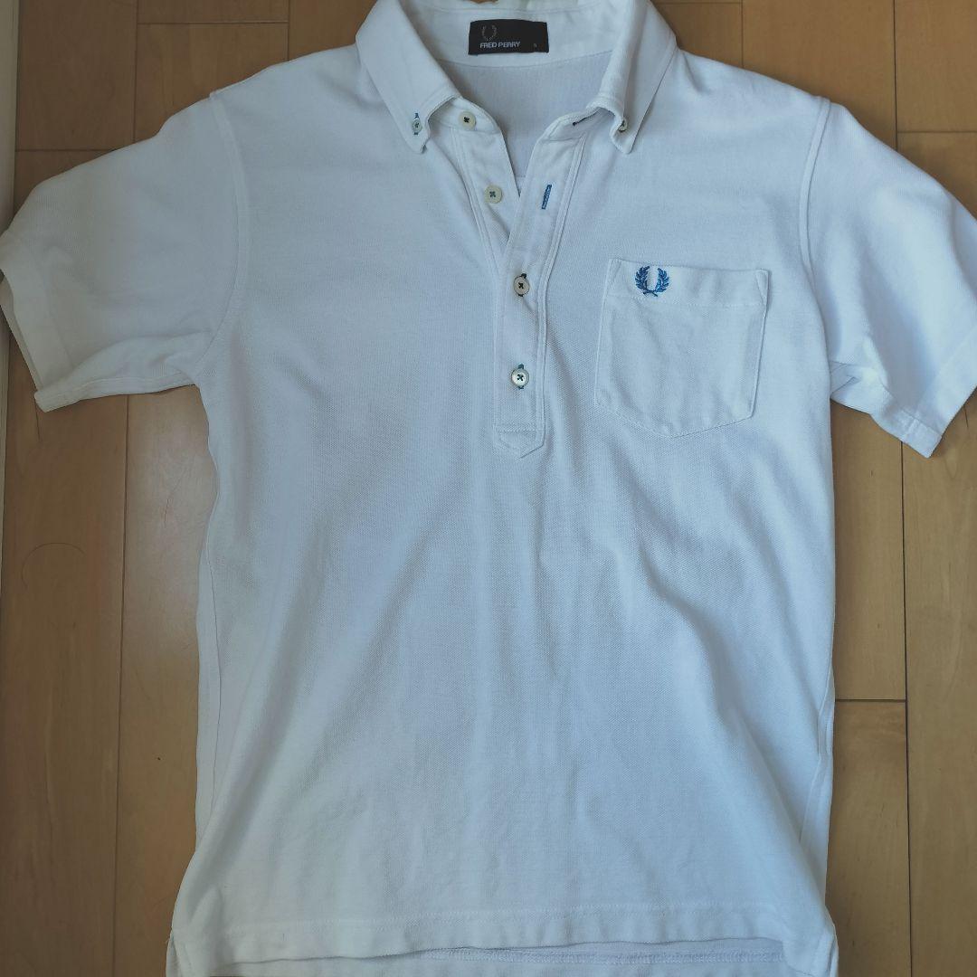 FRED PERRY ホワイト ポロシャツ Sサイズ FRED PERRY】ポロシャツ｜ホワイト｜レディース Sサイズ - メルカリ