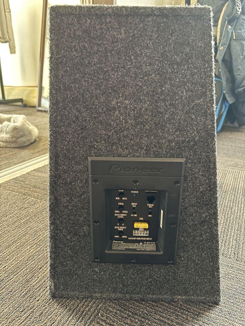 値下げ可】Pioneer ウーファー TS-WX1210A 配線一式付属