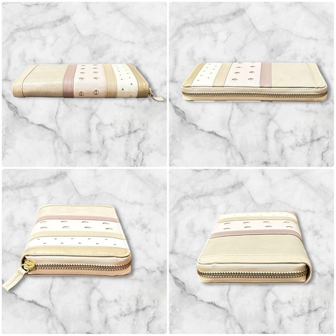 新品未使用✨代官山クロシェット 長財布 ラウンドファスナー レザー マルチカラー