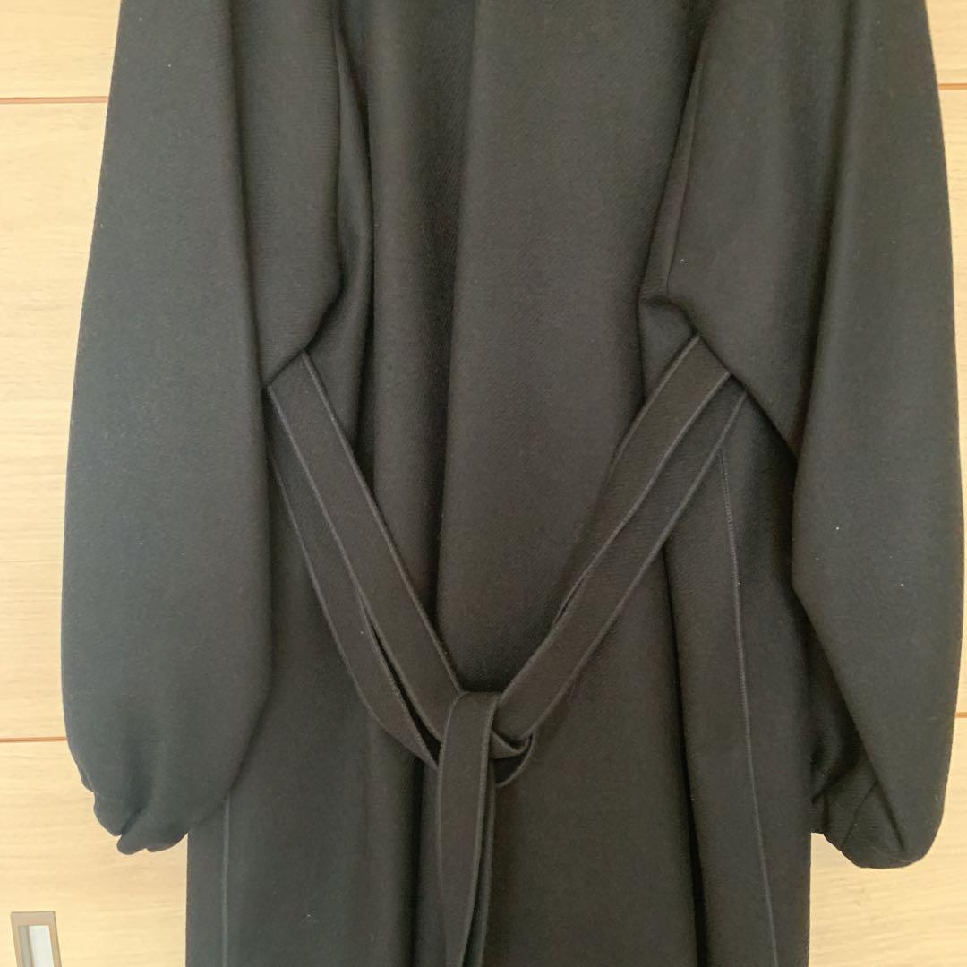 美品　PATOU 黒 ダブルブレスト ロングコート 34 試着のみ