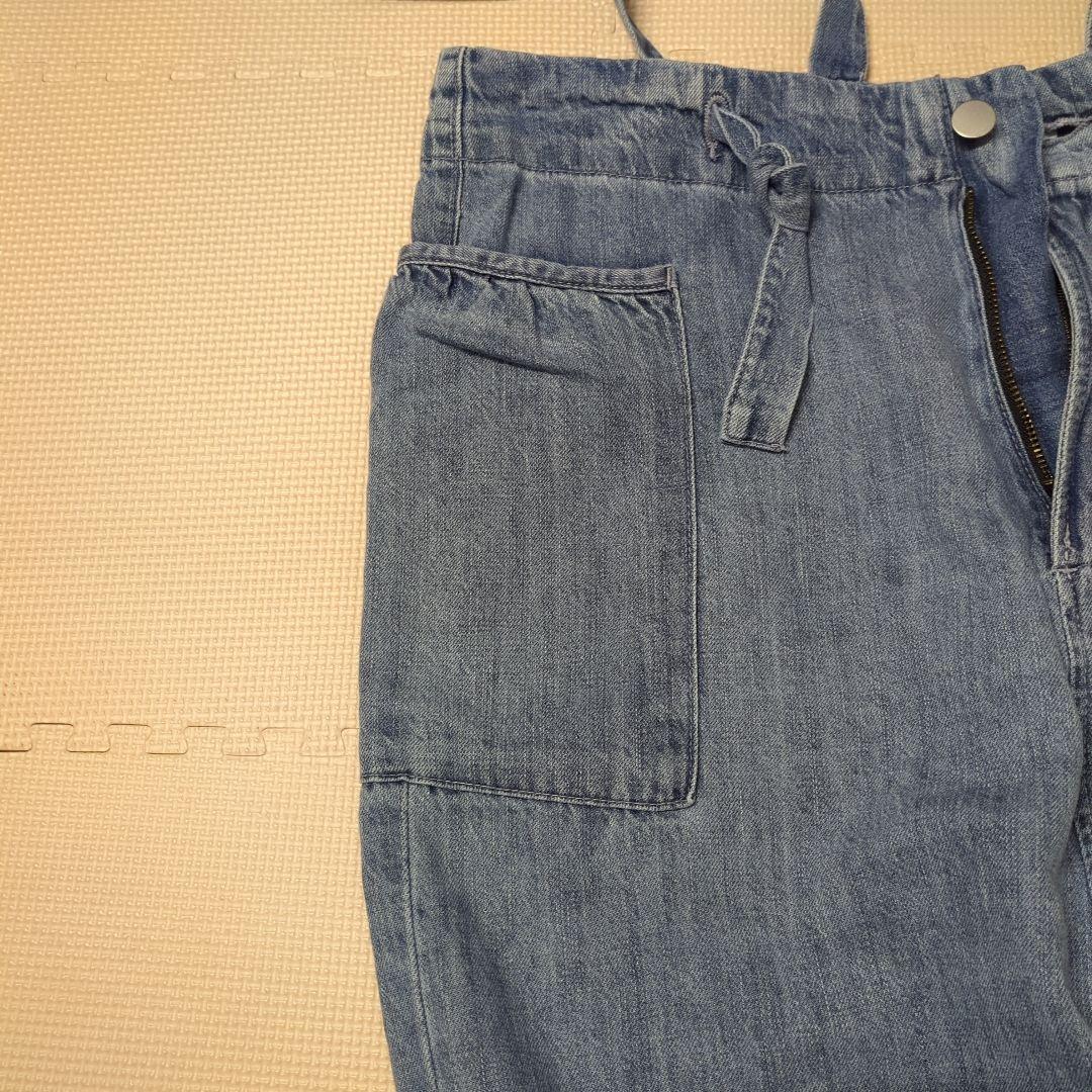 レディース サスペンダー付きデニムパンツ（高身長） | しまむら