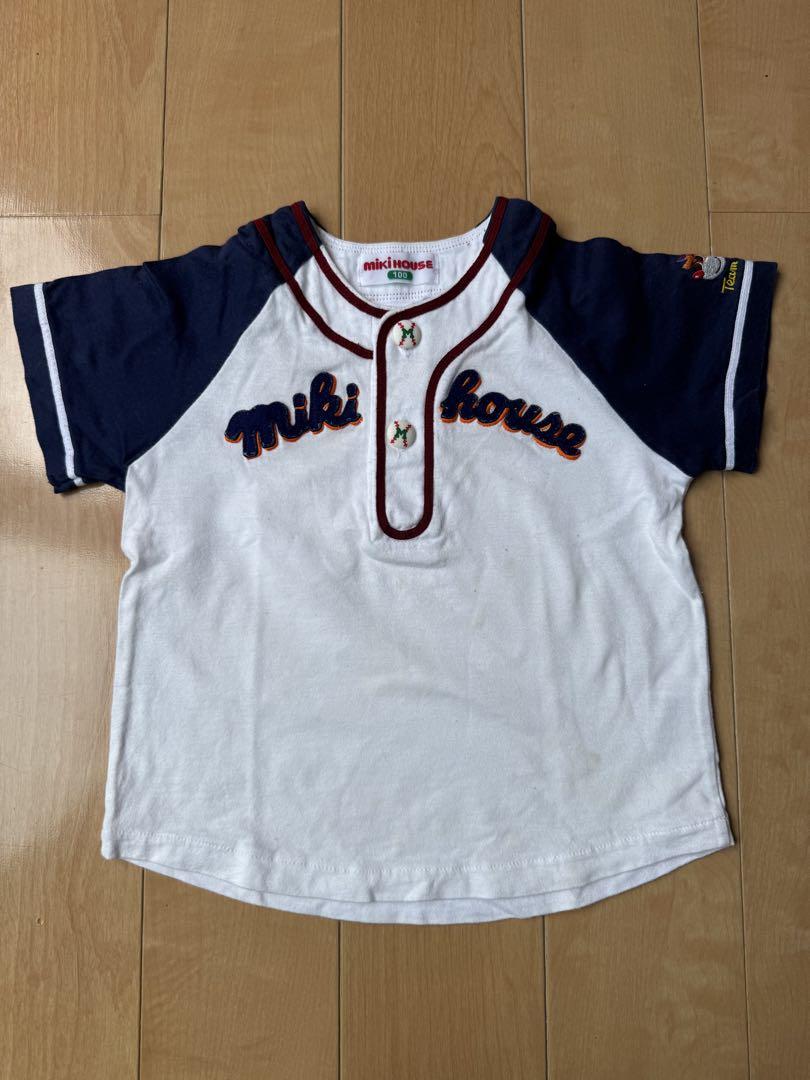セール30%OFF！ミキハウス ベースボール 半袖Tシャツ(80cm・90cm