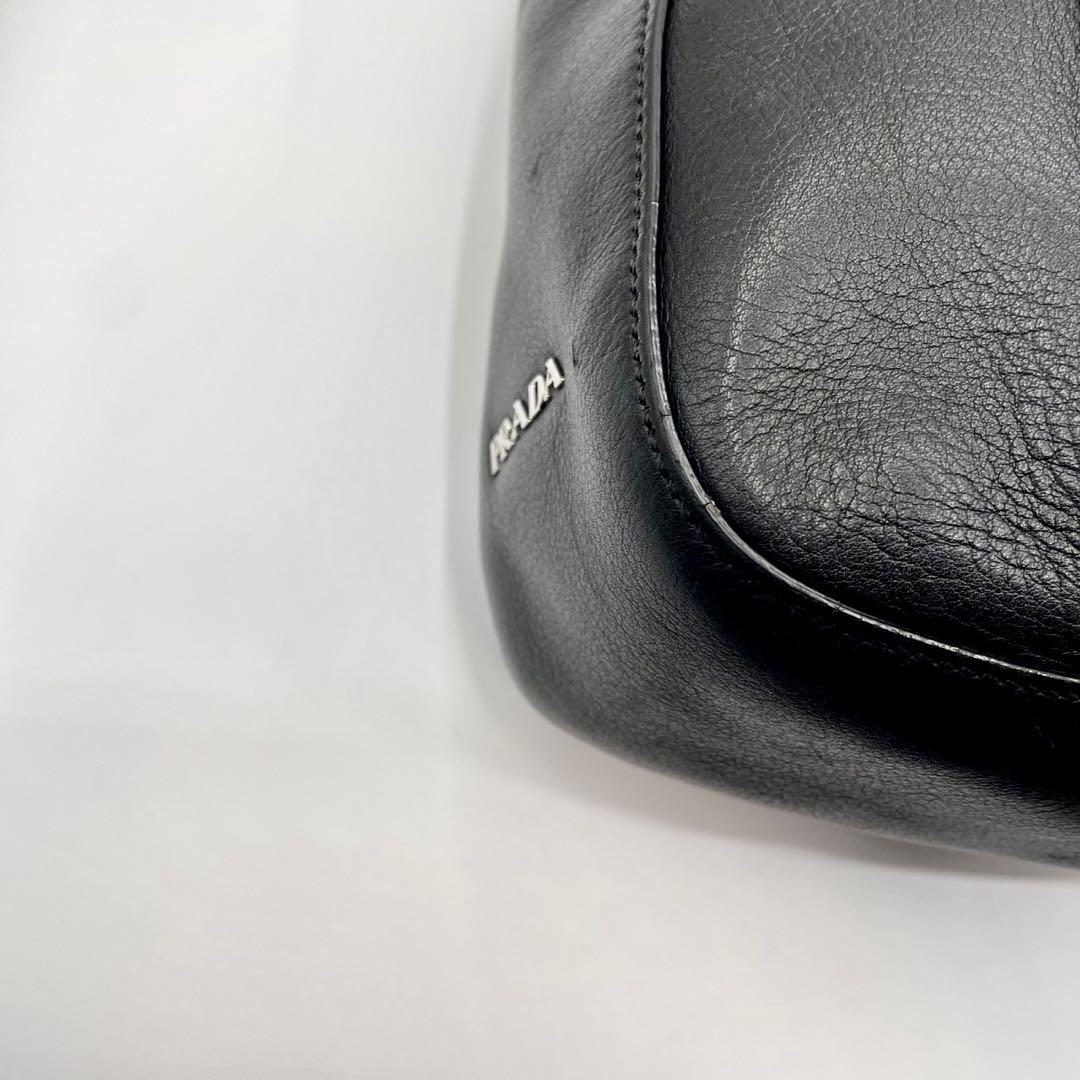 バッグ PRADA vintage hobo bag BLACK