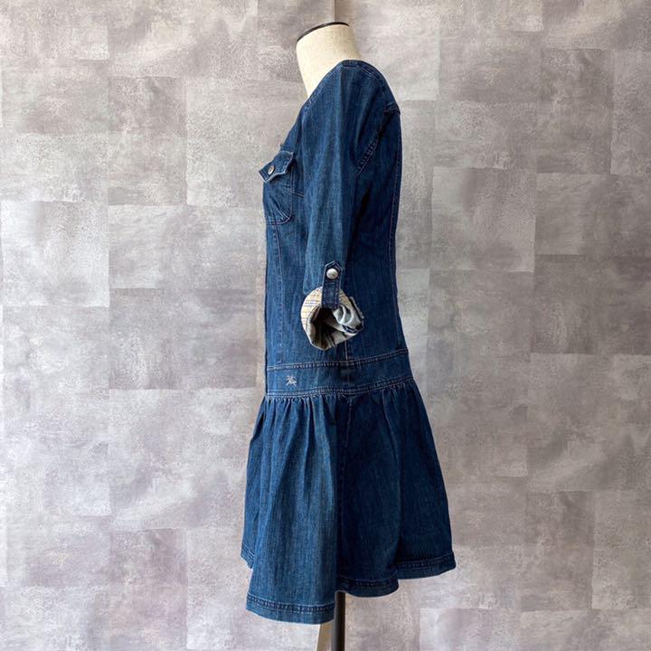 国産新品 KY様専用 デニム ワンピース 38 Qr2kv-m41690781453 バーバリー 刺繍 ホースロゴ 最安値正規品