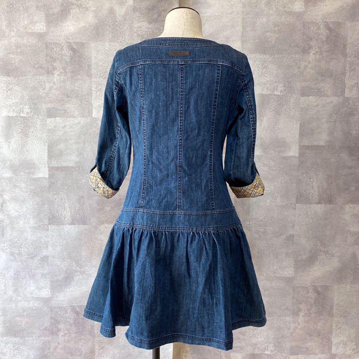 国産新品 KY様専用 デニム ワンピース 38 Qr2kv-m41690781453 バーバリー 刺繍 ホースロゴ 最安値正規品