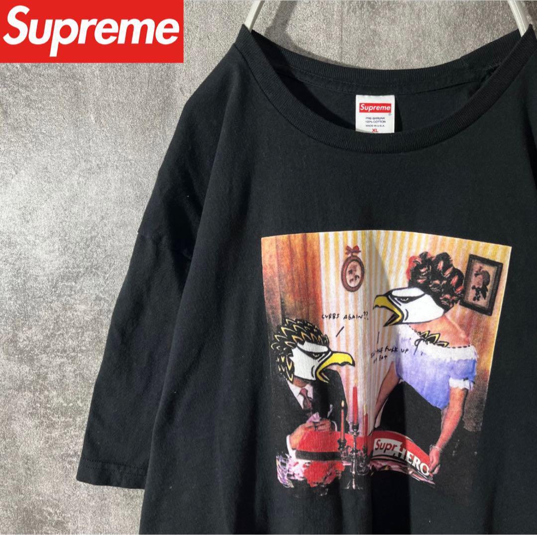 [大人気]　シュプリーム　Tシャツ　ビックプリント◎　アンチヒーロー　存在感◎
