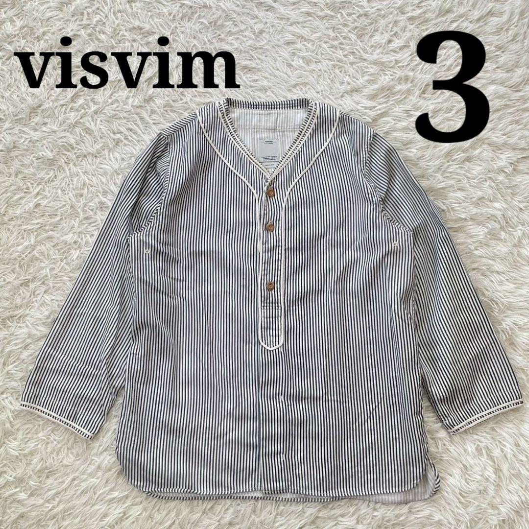 Visvim dugout shirts ストライプ　3　ヴィズヴイム 　シャツ