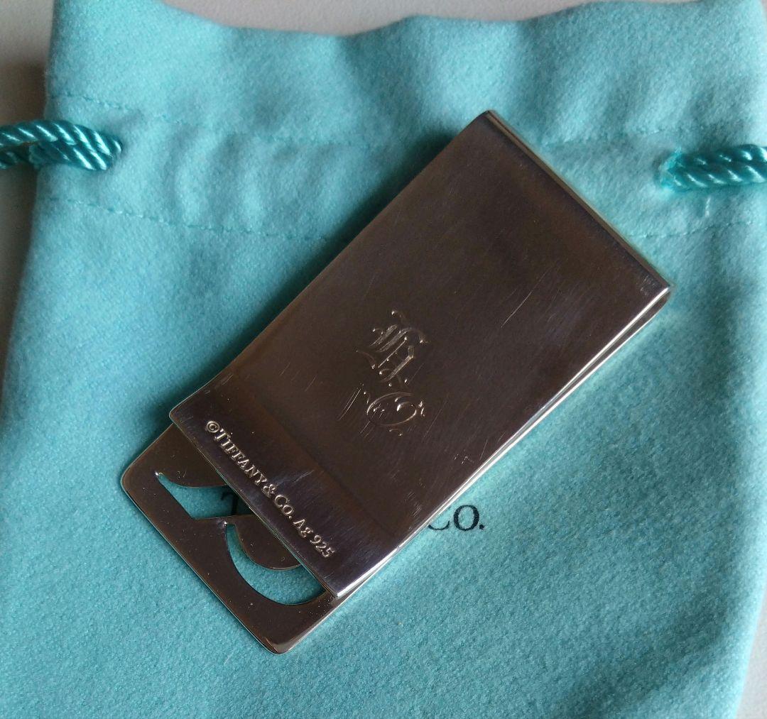 Tiffany & Co. 幅広のマネークリップ　箱やクロスのおまけ付き