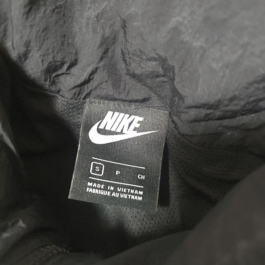 NIKE ハーフジップ セットアップ ブラック S ウーブン 筆記体ロゴ