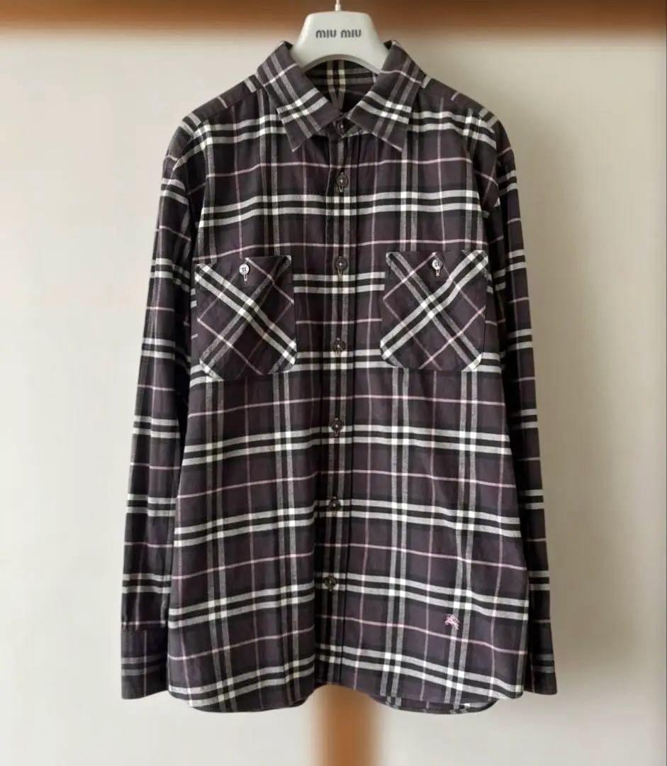 【極美品】　BURBURRY BLACK LABEL 長袖シャツ　ノバチェック