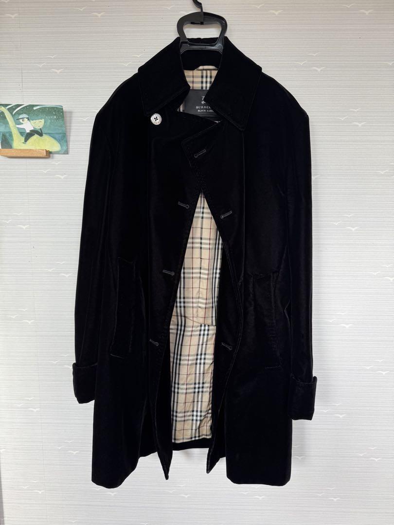 BURBERRY BLACK LABEL 極美品 ベロアコート