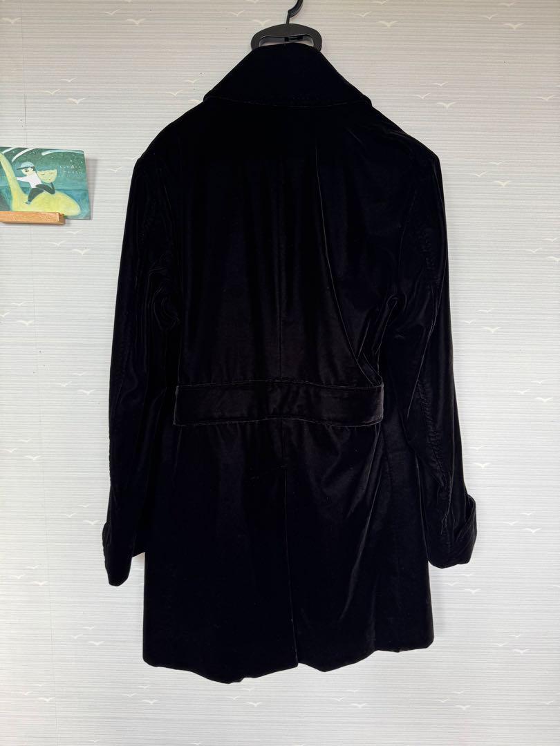 【予約】 BURBERRY BLACK ベロアコート 極美品 LABEL ジャケット・アウター