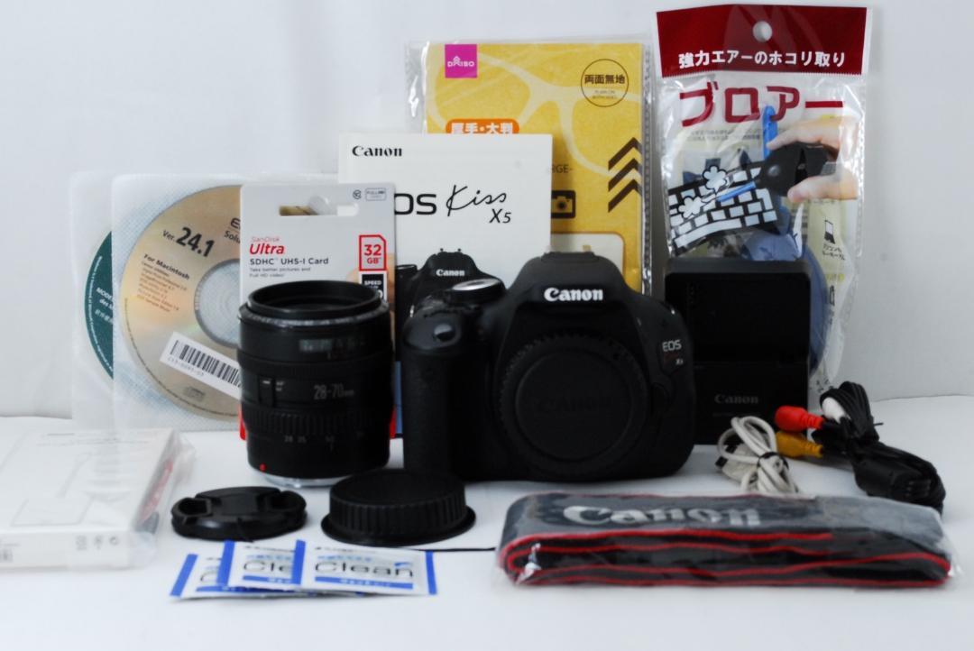 美品❤️ショット極少❤️Canon eos Kiss X5❤️スマホ転送❤️高性能カメラ