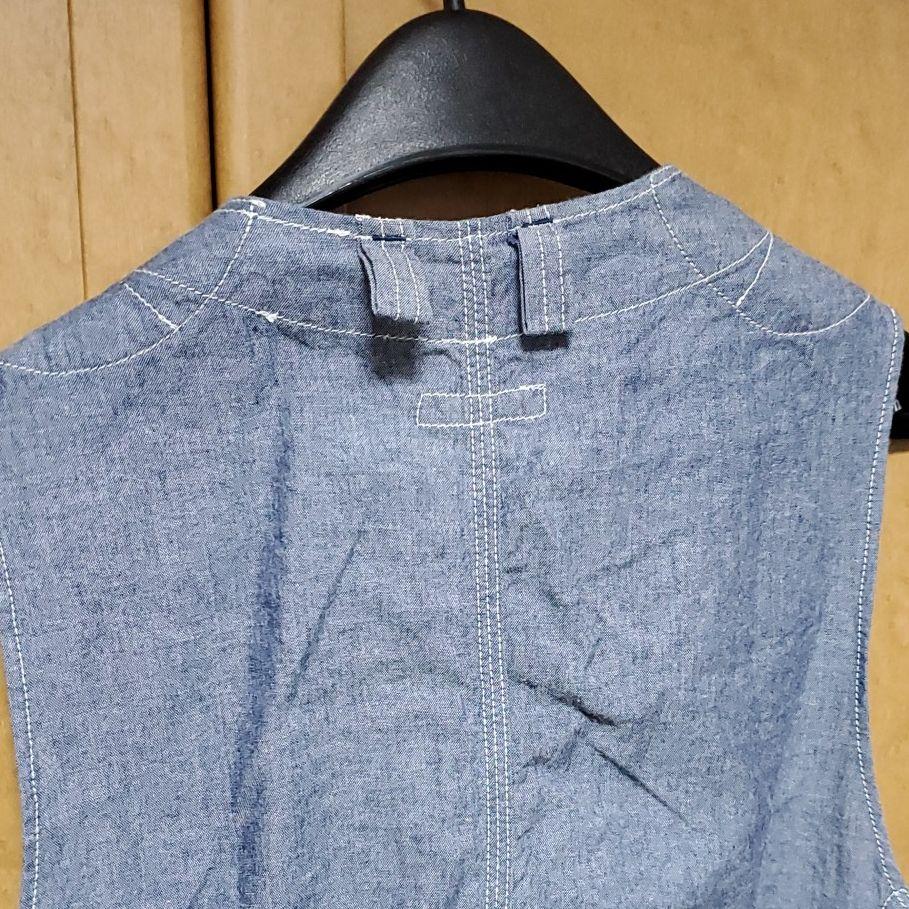 国産高評価 希少Lサイズ エンジニアードガーメンツ アップランドベスト シャンブレー SJ6ym-m41704306370 高品質即納