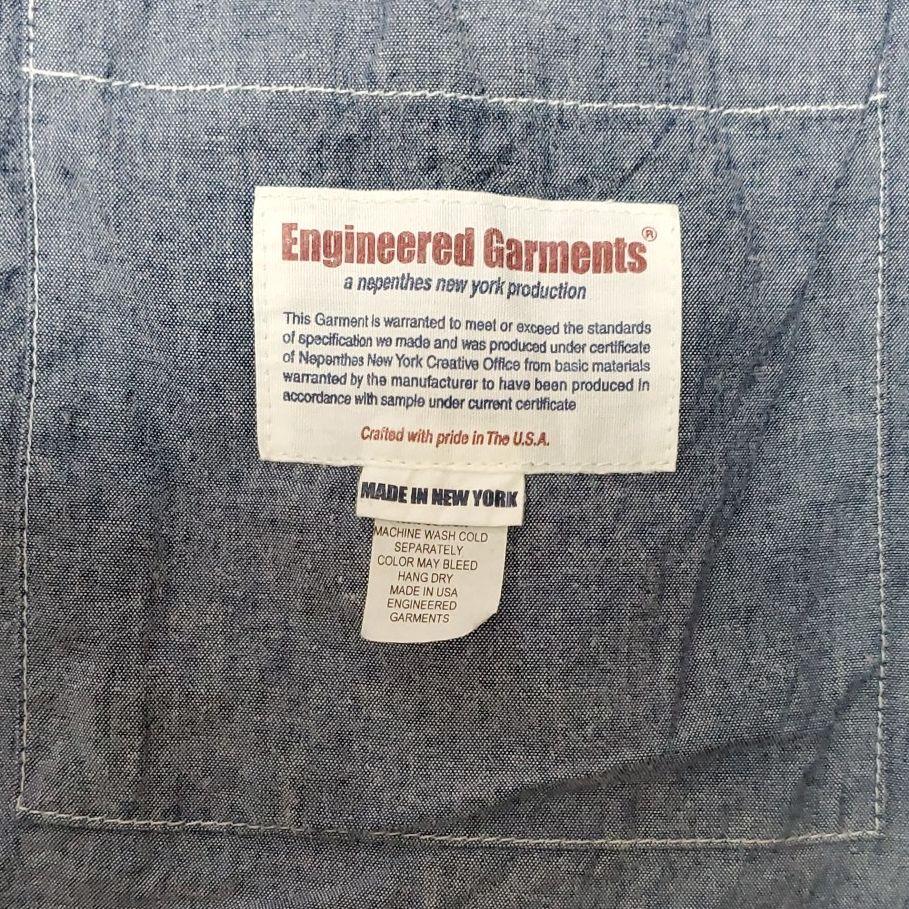 国産高評価 希少Lサイズ エンジニアードガーメンツ アップランドベスト シャンブレー SJ6ym-m41704306370 高品質即納