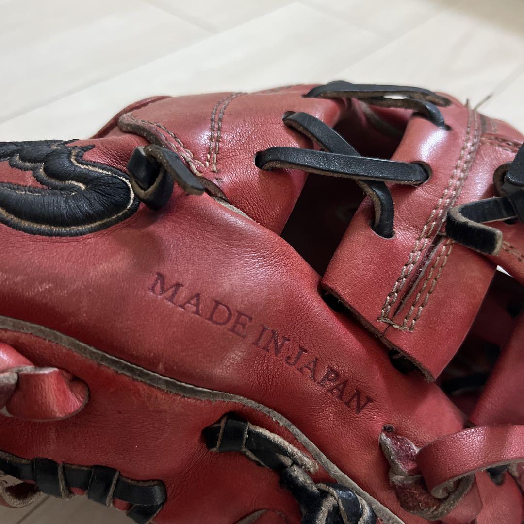 Zeems ジームス　グローブ　軟式　少年野球レザー　赤