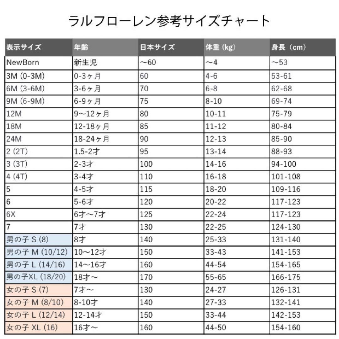 7t130cm ニットオックスフォードシャツ　ラルフローレン