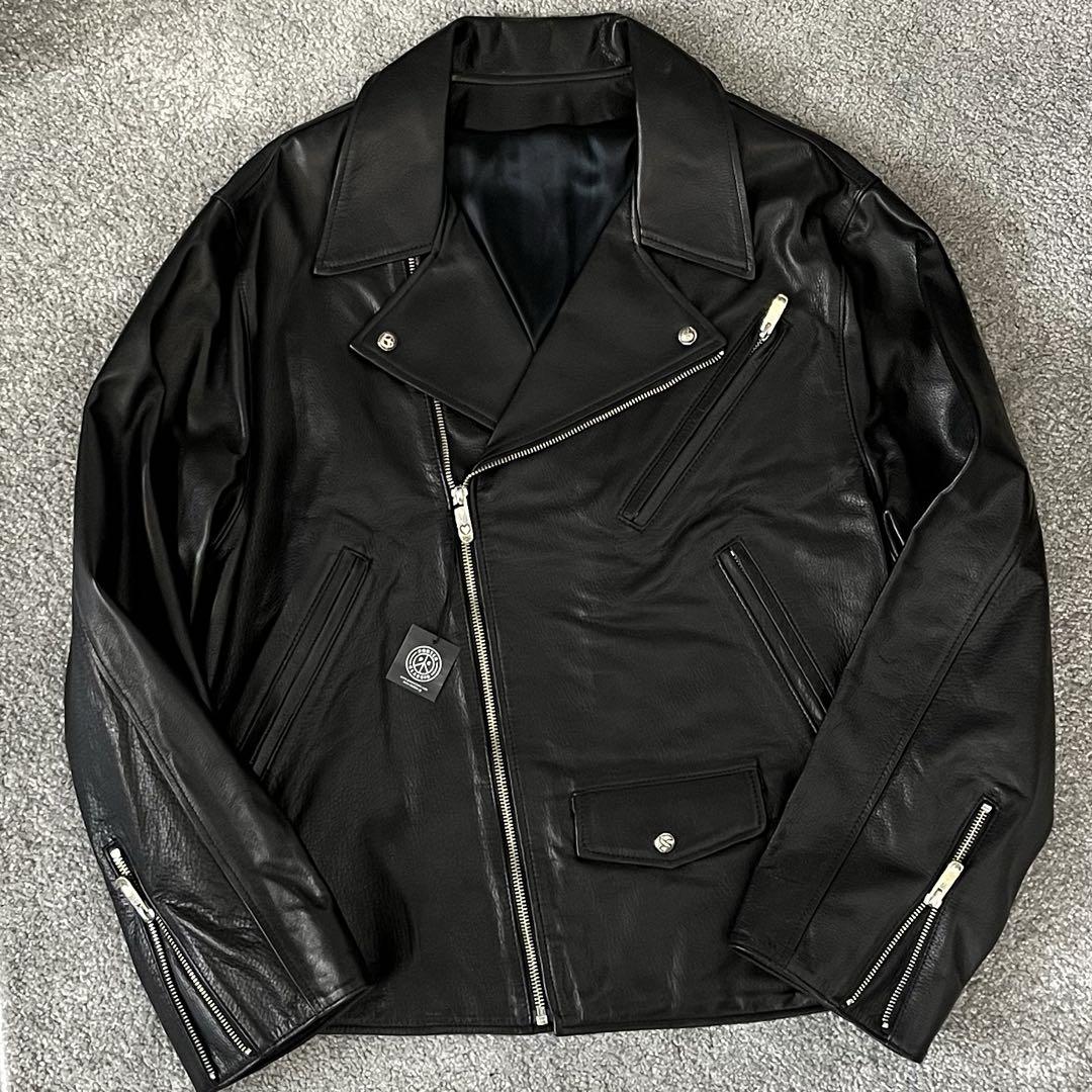 驚きの値段での商品をすべて 新品未使用】ポータークラシックライダース XL ブラック ジャケット・アウター