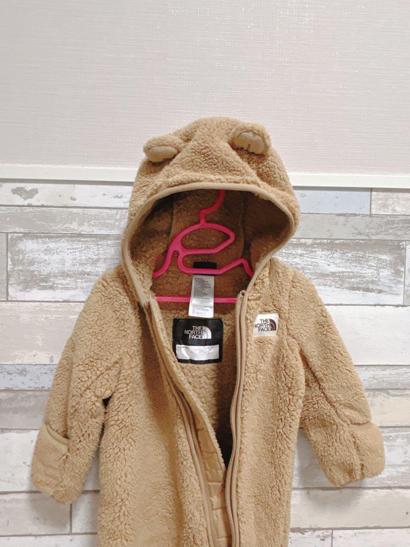 THE NORTH FACE フリースロンパース 茶色