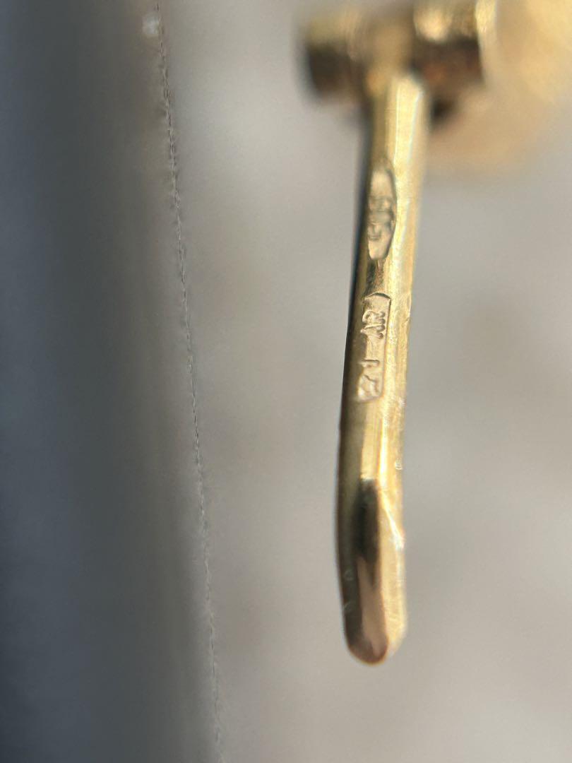 片耳 ピアス 金 585 ゴールド