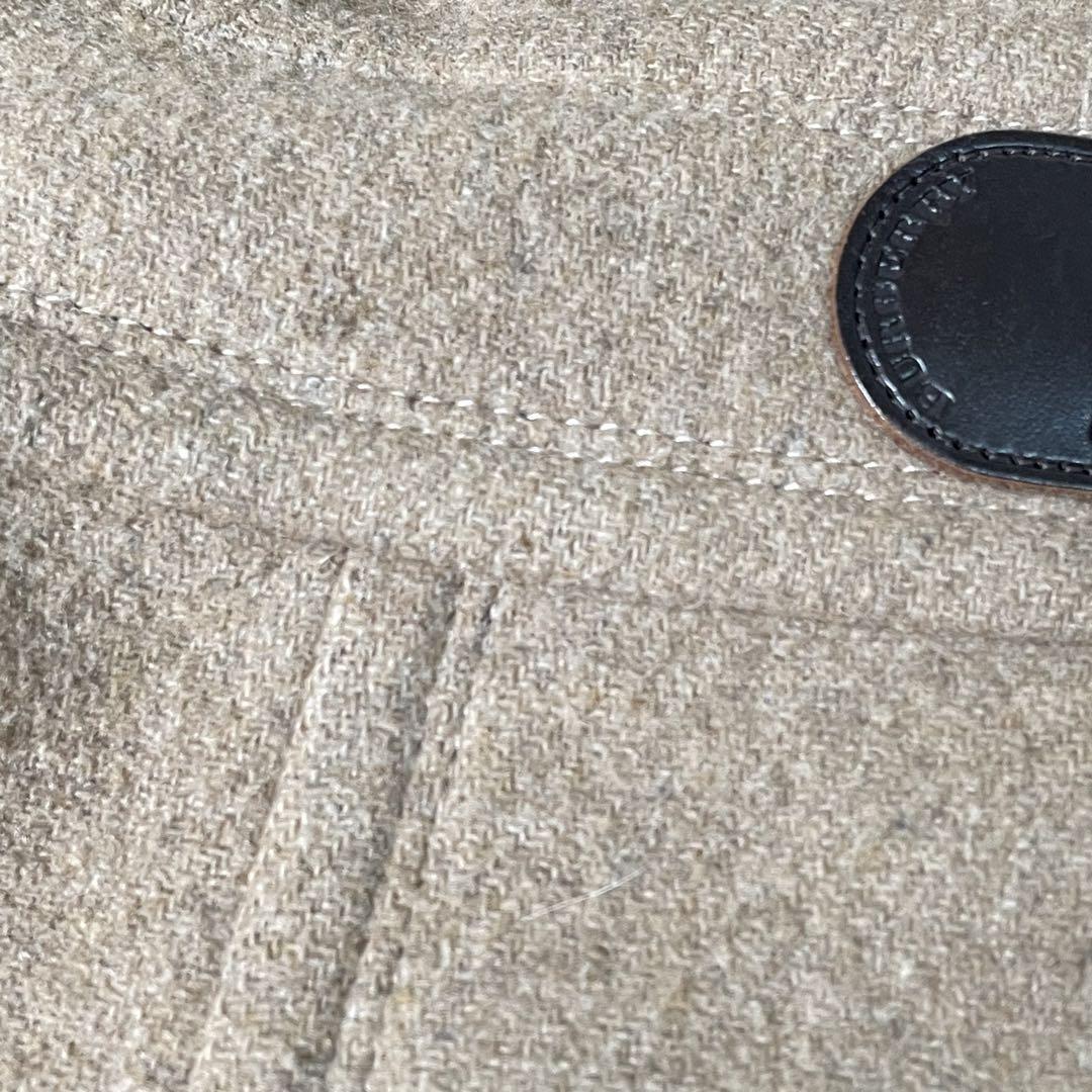 バーバリーブルーレーベル　ダッフルコート　ノバチェック　キャメル　40