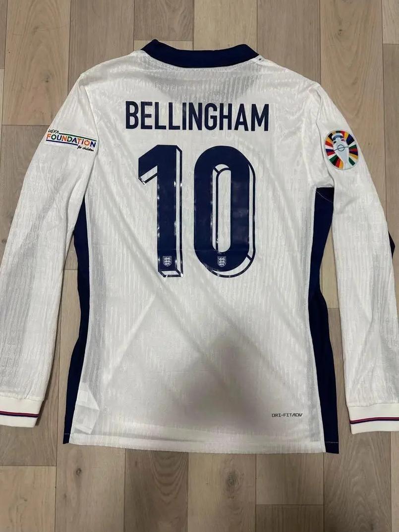 ベリンガム #10 イングランド代表ユニフォーム サッカー ジャージ 24/25ベリンガム #10イングランド代表ユニフォーム サッカー