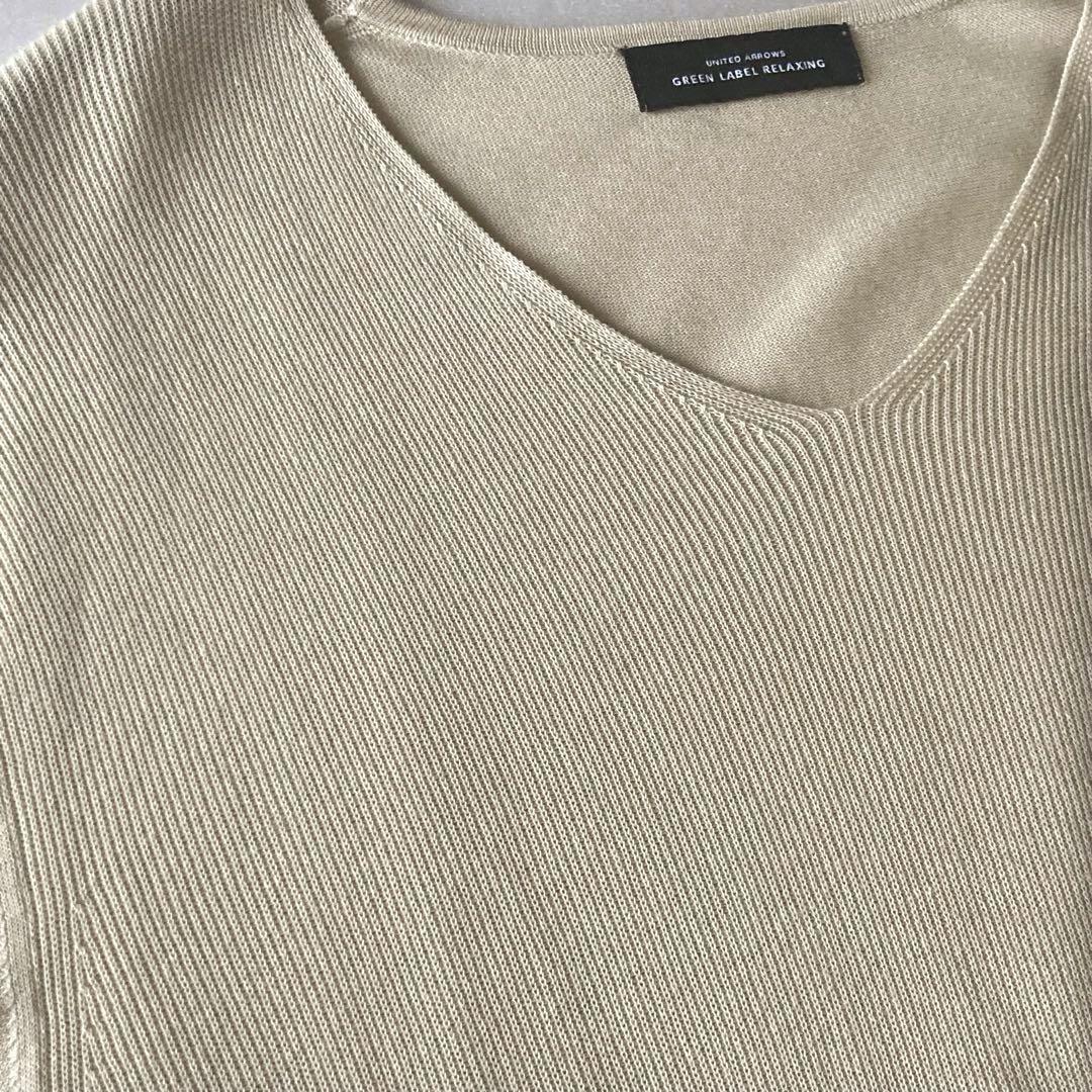 匿名配送】GREEN LABEL RELAXING Vネック ニットカットソー