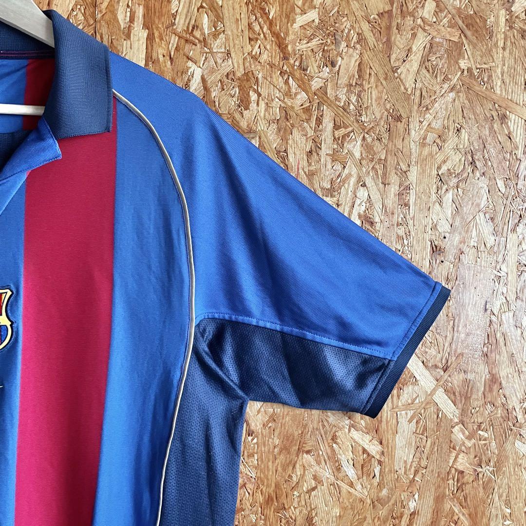 NIKE 01/02 FCバルセロナ 襟付き ゲームシャツ サッカーシャツ