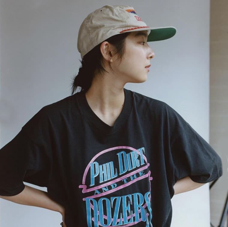 在原みゆ紀着用|90s Phil Dirt Dozers Tシャツ LL・MUSIC TEE