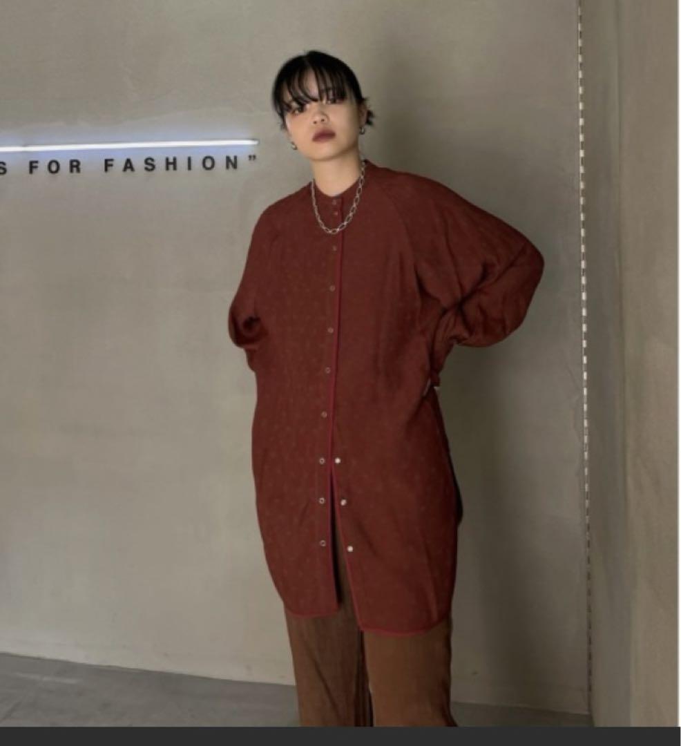 MEDI MATELASSE REVERSIBLE SHIRT ブラウン
