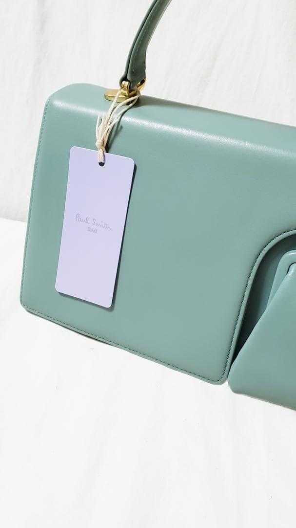 Paul Smith ミントグリーン ハンドバッグ パーティー 結婚式 Paul Smith ミントグリーン ハンドバッグ パーティー 結婚式
