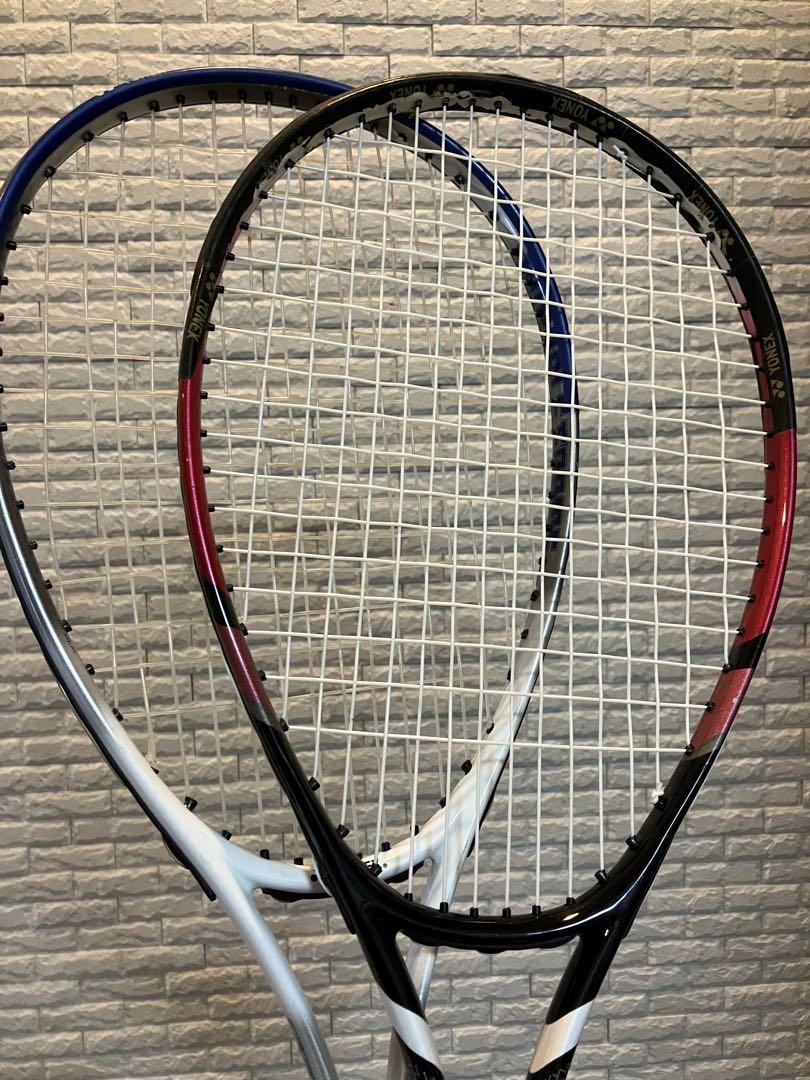 ケース2つ付YONEX TS100他　軟式テニスラケット 2本セット