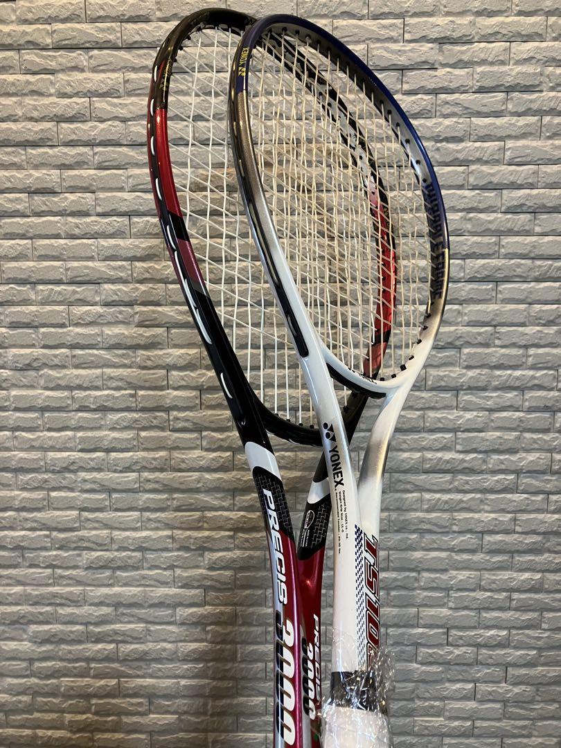 ケース2つ付YONEX TS100他　軟式テニスラケット 2本セット