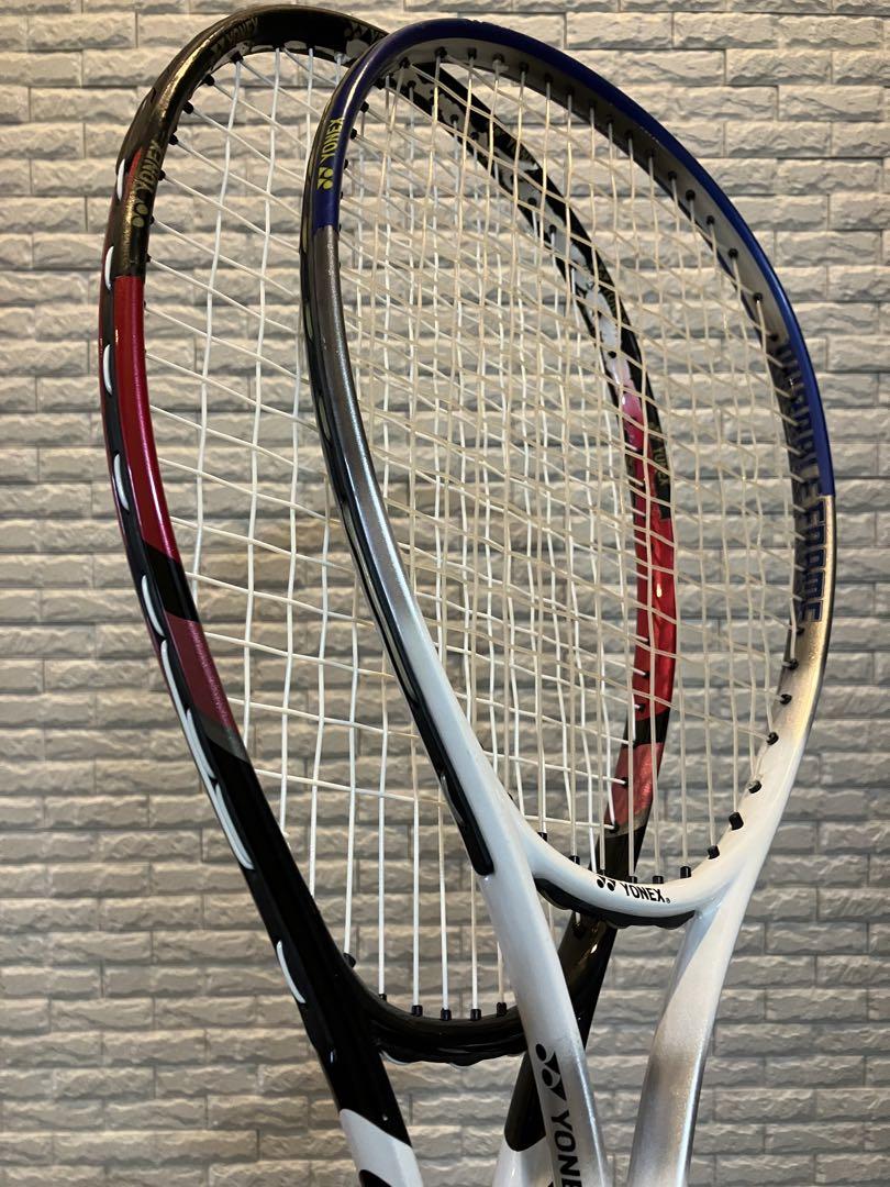 ケース2つ付YONEX TS100他　軟式テニスラケット 2本セット