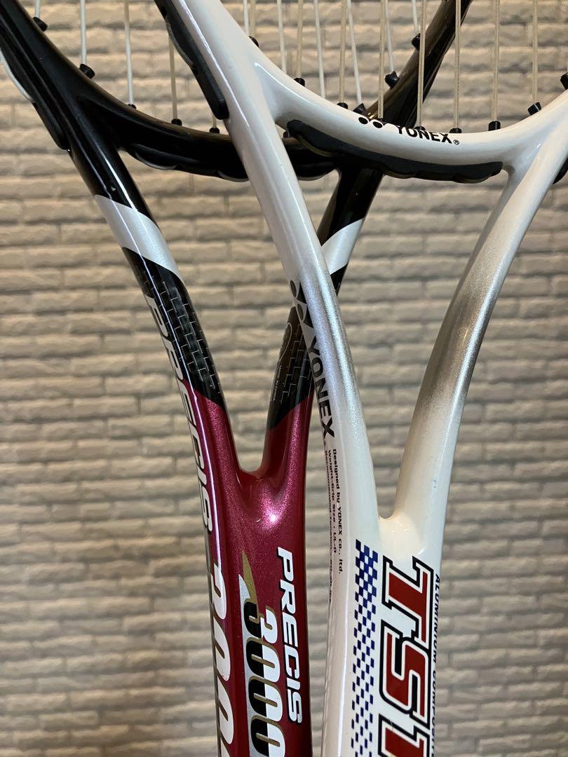 ケース2つ付YONEX TS100他　軟式テニスラケット 2本セット