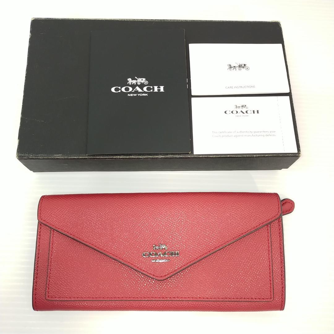 コーチ 財布 COACH 57715 ソフト ウォレット クロスグレイン 長財布