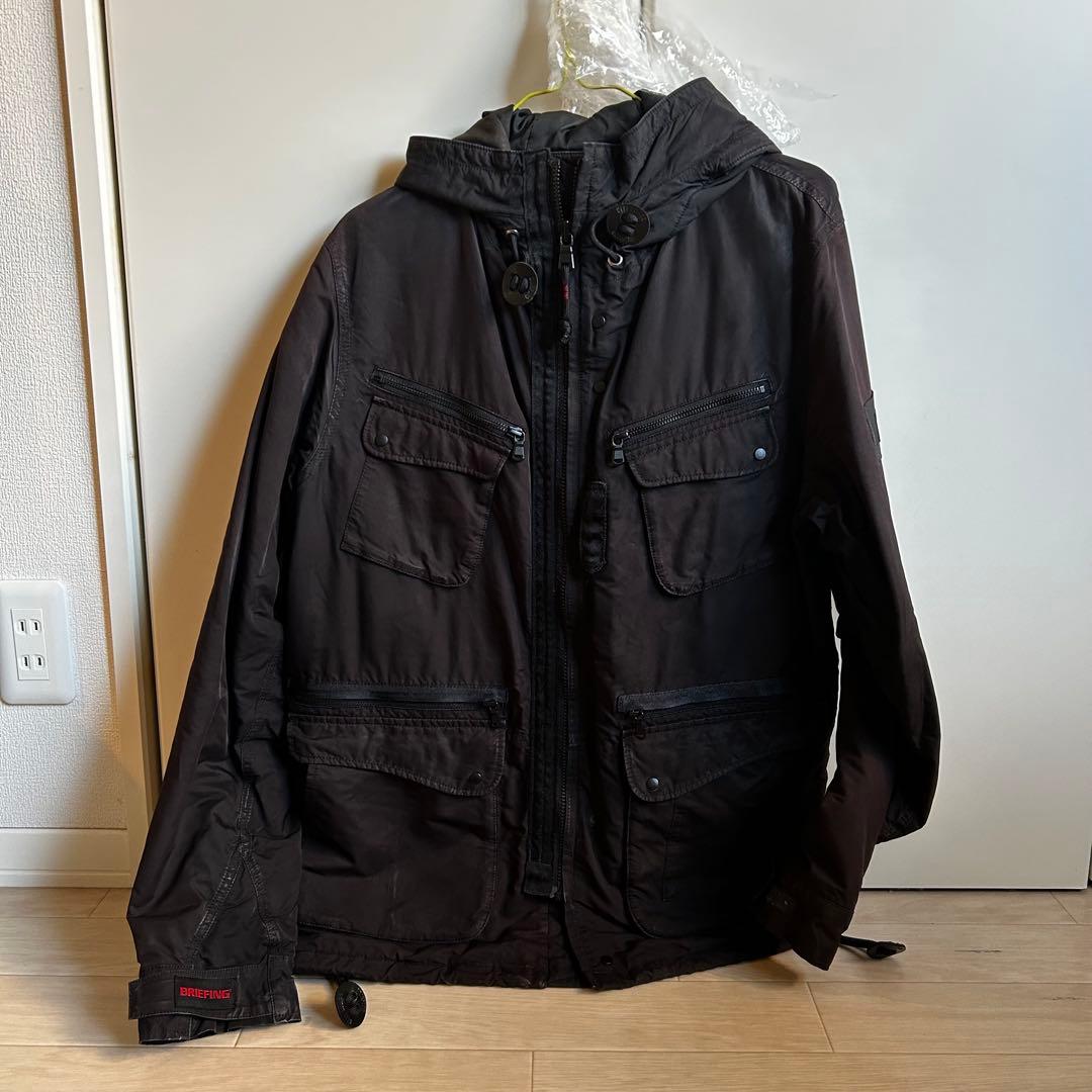 【美品】BRIEFING×WLG ブリーフィング　マウンテンパーカー　Mサイズ 2018AWモデル 黒 ブラック ジャケット ナノユニバース別注 BRIEFING×WLG マウンテンパーカー Lサイズ 完売品 ブラック BRIEFING