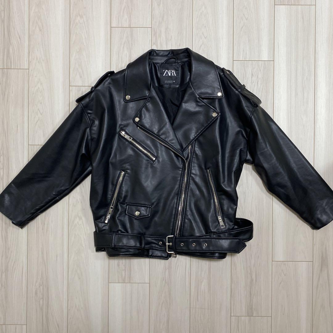 ZARA オーバーサイズライダースジャケット