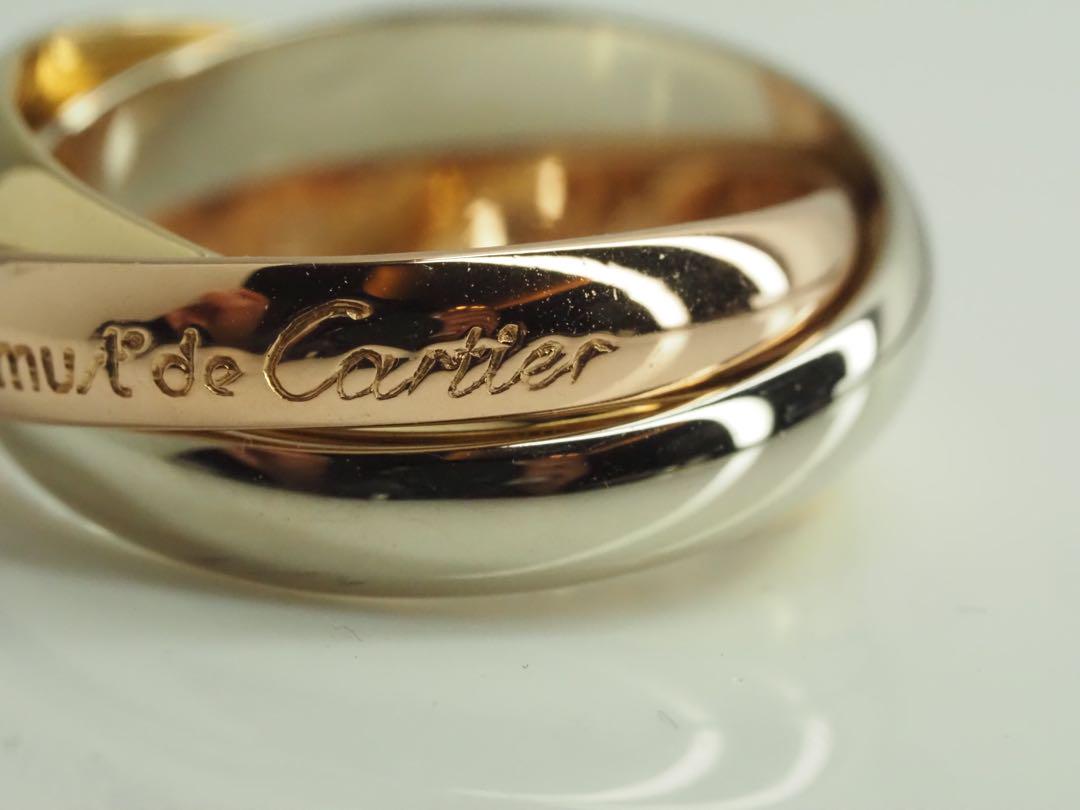 Cartier　カルティエ　トリニティリング 750YG/WG/PG 51号