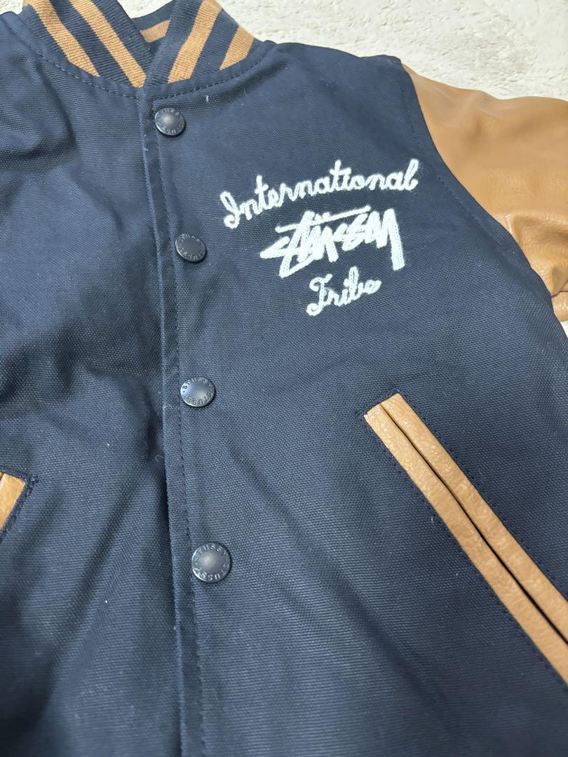 Stussy キッズジャケット 黒・茶色