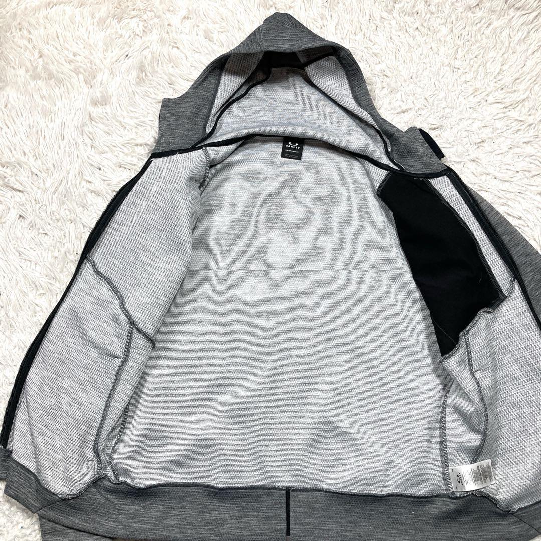 極美品　オークリー　スウェットセットアップ　スポーツウェア　グレー　上L 下M