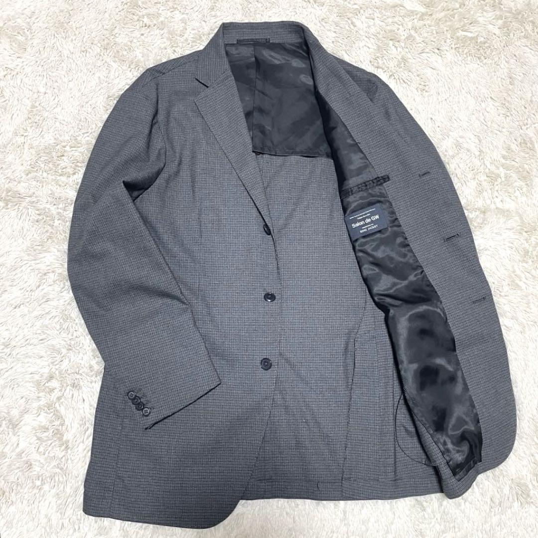 Salon de GW リングジャケット セットアップ チェック パンツ XL
