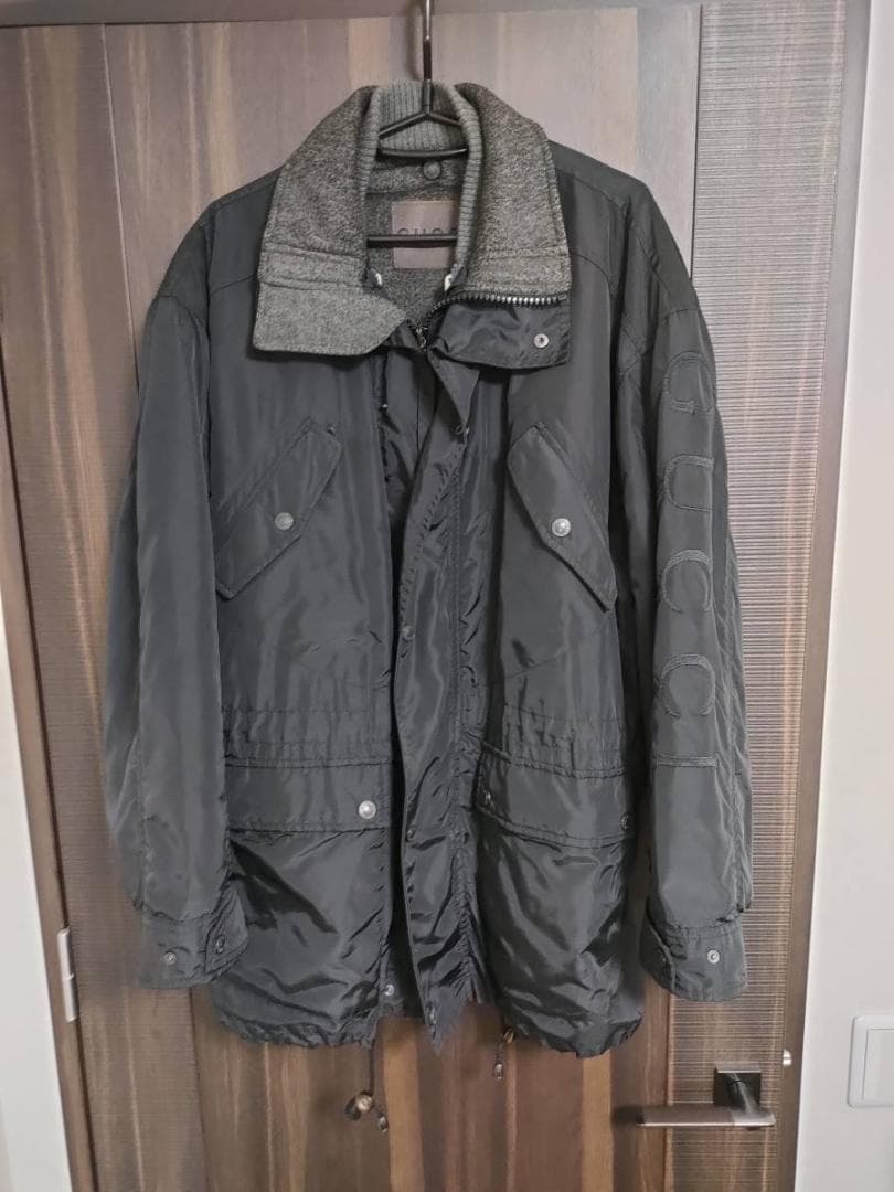 ナイロンジャケット 【送料無料】Gucci☆グッチ☆ジャケット☆ブラック