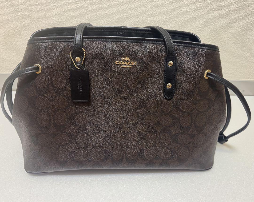 COACH ブラウン ロゴ トートバッグバッグ