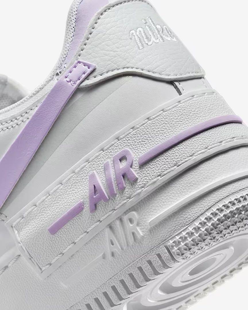 NIKE エアフォース1 24.0 ホワイト/シャドウ