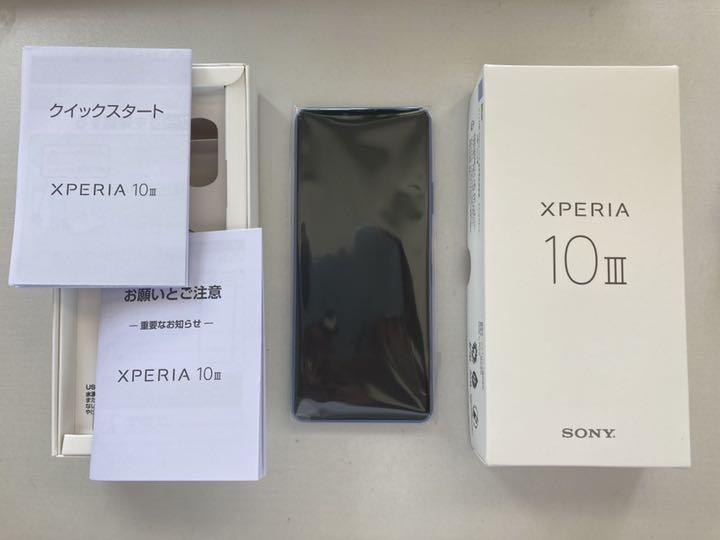 Xperia 10 III ブルー 128GB SIMフリー ○