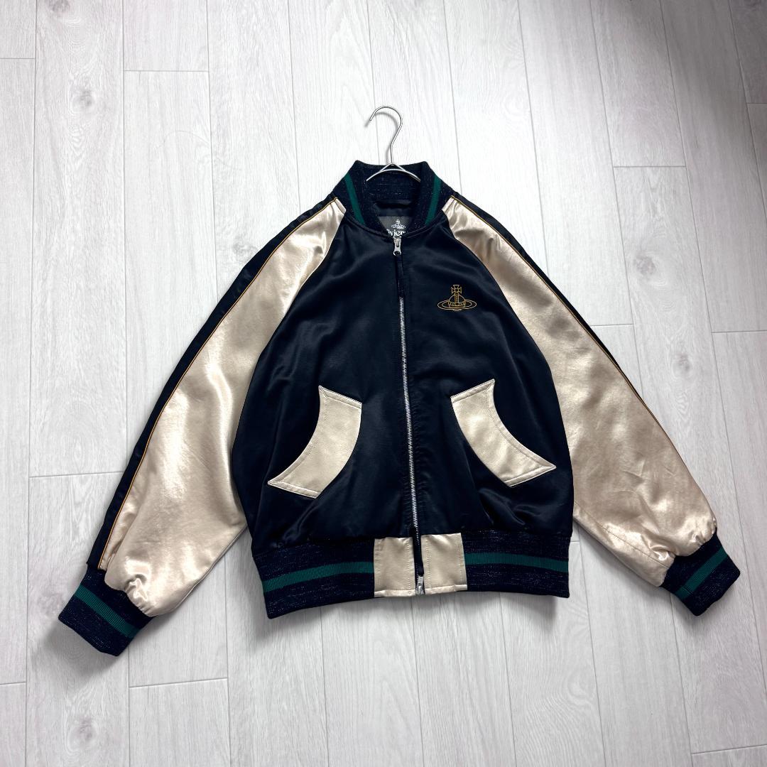 【極美品☆定価12万円☆オーブ刺繍☆】ヴィヴィアンウエストウッド スカジャン 【極美品☆定価12万円☆オーブ刺繍☆】ヴィヴィアンウエストウッド スカジャン